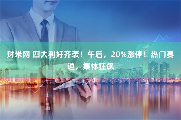 财米网 四大利好齐袭！午后，20%涨停！热门赛道，集体狂飙